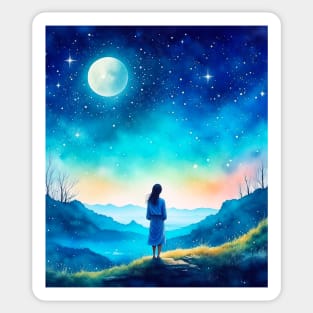 Beautiful Night Sky Sticker